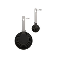 Core Kitchen Stainless Steel Black/Silver Measuring Spoon and Cup Set