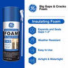 GE Yellow Foam Big Gaps and Cracks Insulating Sealant 12 oz (Pack of 12)