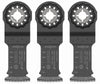 Bosch Starlock 1-1/4 in. X 4 in. L Bi-Metal Plunge Blade 3 pk