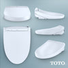 TOTO® WASHLET® K300 Electronic Bidet Toilet Seat with Instantaneous Water Heating, PREMIST and EWATER+ Wand Cleaning, Elongated, Cotton White - SW3036R#01