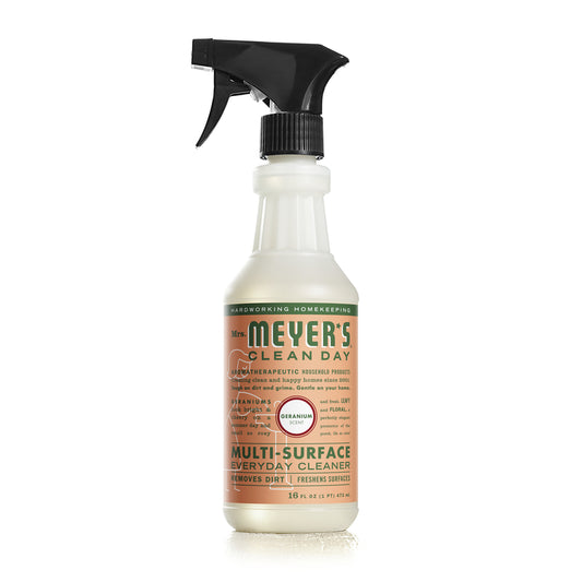 Mrs. Meyer's Clean Day Geranium Scent Organic Multi-Surface Cleaner Liquid 16 oz (Pack of 6)