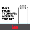 Oatey 1-1/4 in. Push each X 1-1/2 in. D Insert Plastic Insert Adapter 1 pk