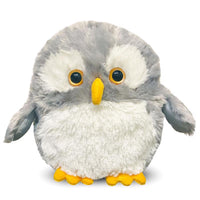 Warmies Owl Stuffed Animal Plush Gray/White