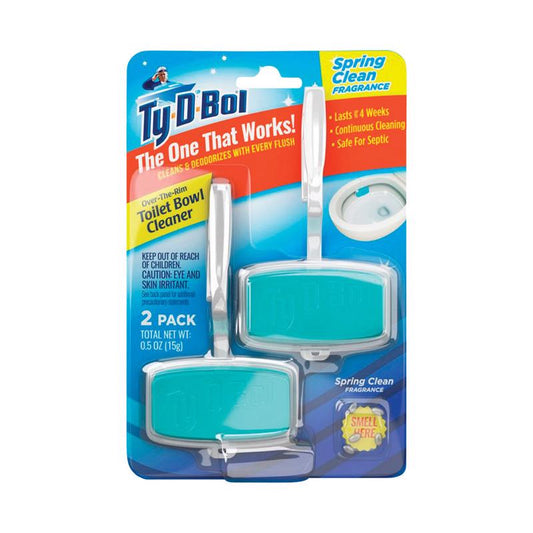 Ty-D-Bol Spring Clean Scent Automatic Toilet Bowl Cleaner 0.5 oz. Gel (Pack of 6)