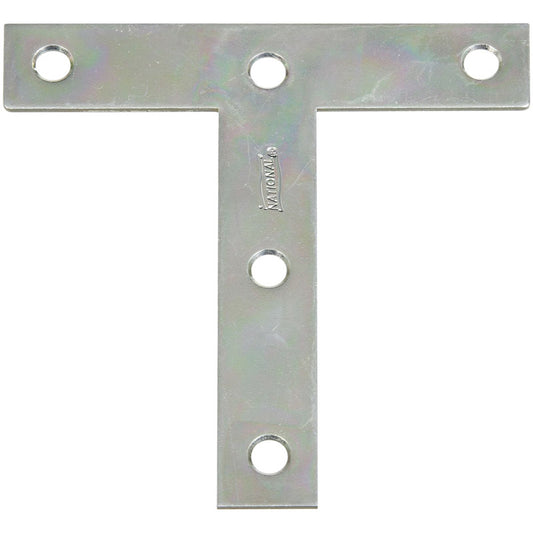 National Hardware 4 in. H x 3/4 in. W x 4 in. L Zinc-Plated Steel T Plates (Pack of 20)