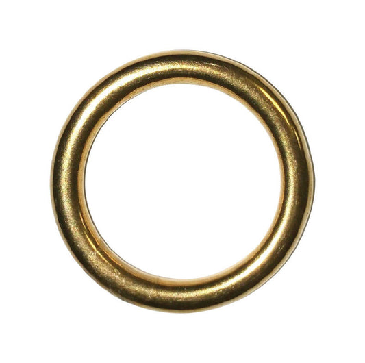 Baron Jumbo Polished Silver Solid Brass 2 in. L Ring 1 pk