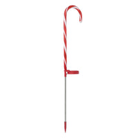 Celebrations Solar White Candy Cane 28 in. Pathway Decor (Pack of 12)