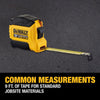 DeWalt 9 ft. L X 0.5 in. W Tape Measure 1 pk (Pack of 20)