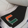 University of Miami Black Carpet Car Mat Set - 2 Pieces