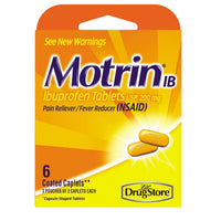 Motrin IB Pain Reliever/Fever Reducer 6 ct (Pack of 6)