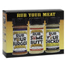 Rub Your Meat Assorted BBQ Rub Set 3 pc.