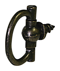 HILLMAN AnchorWire Antique Oval Ring Hanger Brass 2 pk 2 lb. (Pack of 10)
