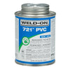 Weld-On 721 Blue Solvent Cement For PVC 8 oz
