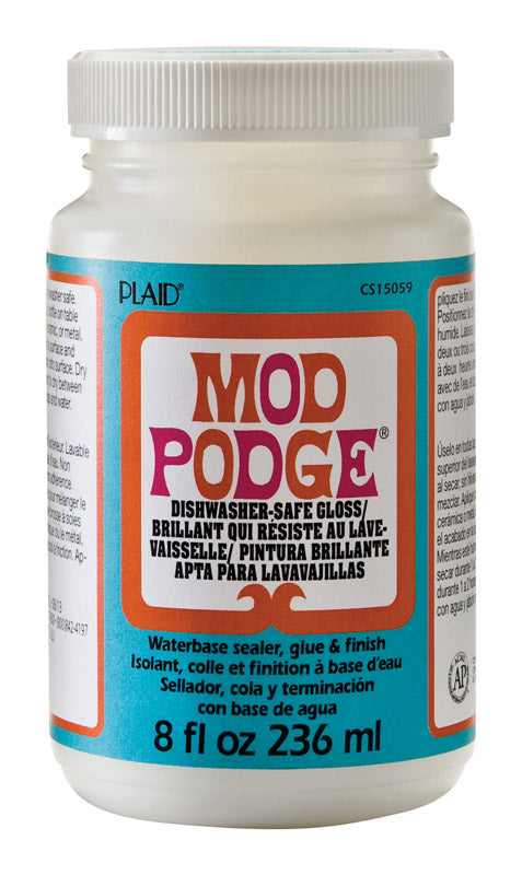 Plaid Mod Podge High Strength Glue Decoupage 8 oz. (Pack of 3)