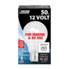 Feit 50 W A19 A-Line Incandescent Bulb E26 (Medium) White 1 pk