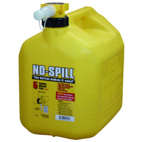 No-Spill 5 Gallon Plastic Diesel Fuel Can w/Thumb-Control Spout & High Flow Rate