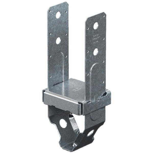Simpson Strong-Tie Base para poste de acero galvanizado calibre 12, 6.25 pulg. de alto X 3.56 pulg. de ancho (paquete de 10)