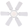 Westinghouse Petite White 6-Blade 3000K Indoor Ceiling Fan 9.8W 2027 CFM 30 W x 12 H in.