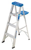 Werner 250 lbs. Capacity Aluminum Single-Sided Type I Step Ladder 4 H ft.