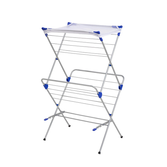 Honey-Can-Do 40 in. H X 24 in. W X 21 in. D Steel Collapsible Clothes Drying Rack