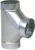 Imperial 8 in. X 8 in. X 8 in. Galvanized Steel Furnace Pipe Tee