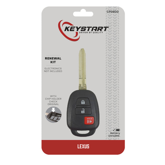 KeyStart Renewal KitAdvanced Remote Automotive Replacement Key CP080 Double For Toyota