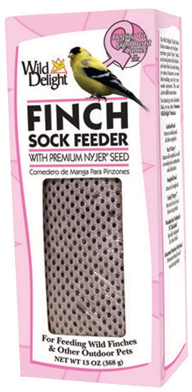 Wild Delight Finch 13 oz Mesh Sock Feeder Bird Feeder 1 ports