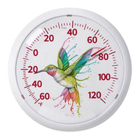 Taylor Hummingbird Dial Thermometer Plastic White 13.25 in. (Pack of 4)