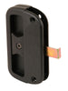 Prime-Line Zinc-Plated Black Plastic Sliding Door Latch 1 pk