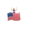 BigMouth Blue/Red/White Vinyl Inflatable Giant American Flag Pool Float (Pack of 4)