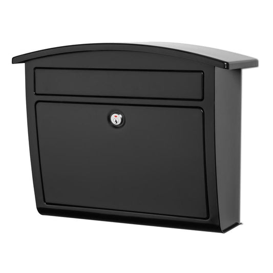 Architectural Mailboxes Dal Rae Classic Galvanized Steel Wall Mount Black Mailbox