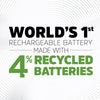 Energizer NiMH AA 1.2 V 2.3 Ah Rechargeable Battery 4 pk