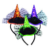 Magic Seasons Prelit Witch Hat Headbands Halloween Decor (Pack of 6)