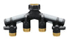 Orbit Pro Flo 3/4 in. Metal Threaded Female/Male Garden Hose Manifold - Deal of The Week