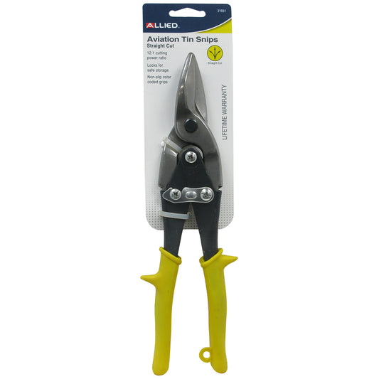 Allied 11 in. Carbon Steel Straight Aviation Snips 1 pk