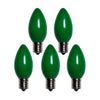Holiday Bright Lights Incandescent C9 Green 25 ct Replacement Christmas Light Bulbs 0.08 ft.