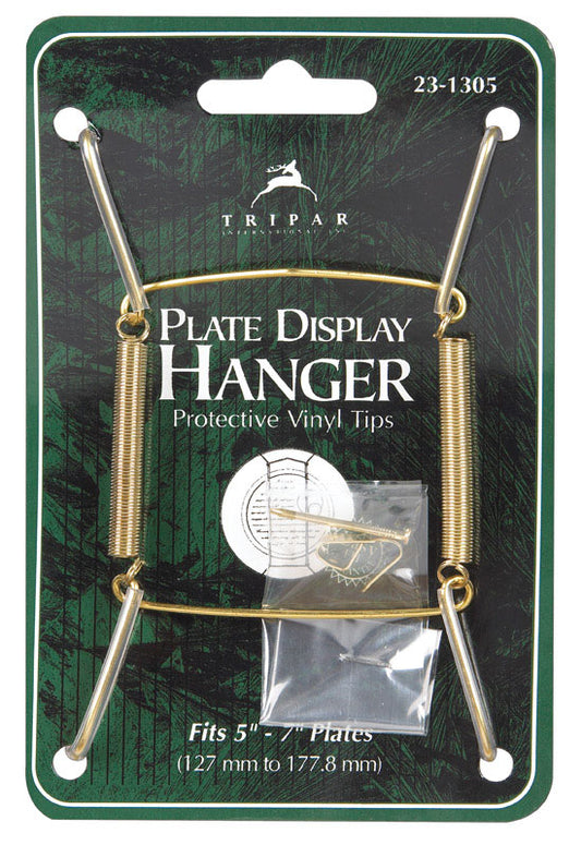Tripar 5 to 7 in. Brass Plate Hanger 1 pk