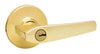 Kwikset  Delta  Polished Brass  Entry Lockset  ANSI/BHMA Grade 3  KW1  1-3/4 in.