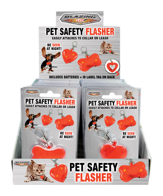 Blazing Ledz Pet Safety Flasher (Pack of 24)