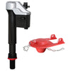 Korky QuietFILL Platinum Red Universal Fill Valve & Flapper Kit 13-1/2 H x 2 Dia. in.