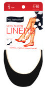 No Nonsense 2K1NHP Shoe Sizes 4-10 Black Very Sheer Liner