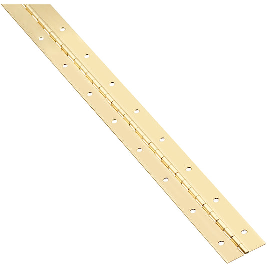 National Hardware 30 in. L Brass Continuous Hinge 1 pk