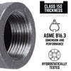 BK Products 3/4 in. FPT  x 3/4 in. Dia. FPT Black Malleable Iron Tee