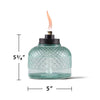 TIKI Blue Glass 5.80 in. Tabletop Torch 1 pc (Pack of 6)