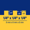 QEP 11 in. W X 4-1/2 in. L Stainless Steel Square Notched Trowel