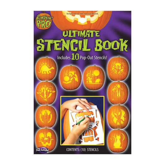 Pumpkin Pro Ultimate Stencil Book Pumpkin Accessory 10-3/4 in. H x 5-1/4 in. W 1 pk