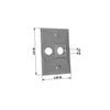 Sigma Electric Rectangle Die-Cast Metal 1 gang 4.61 in. H X 2.85 in. W Lampholder Cover