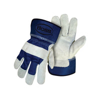 Boss Men's Indoor/Outdoor Palm Work Gloves Blue L 1 pair (Pack of 12).