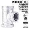 B & K 3/4 in. FPT  x 3/4 in. Dia. FPT Galvanized Malleable Iron Tee