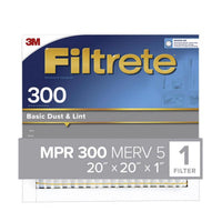 Filtrete 20 in. W X 20 in. H X 1 in. 300 MPR Pleated Filter Dust (Pack of 4)